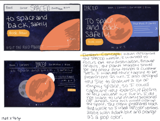 spaced design concept